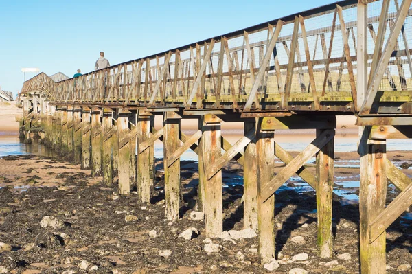 Une passerelle en bois — Photo