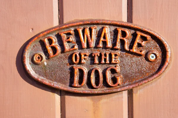 Beware of the dog — Stock Photo, Image