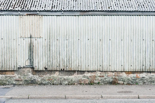 Korrugerade metall detalj — Stockfoto