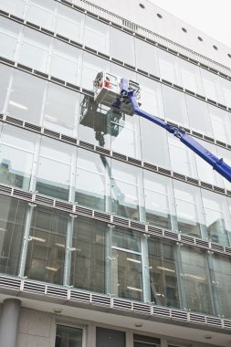 Pencere şehirde Temizleme