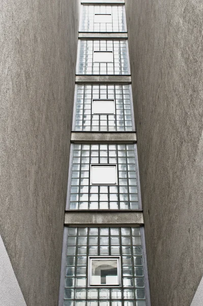 Una pared de azulejos de vidrio — Foto de Stock
