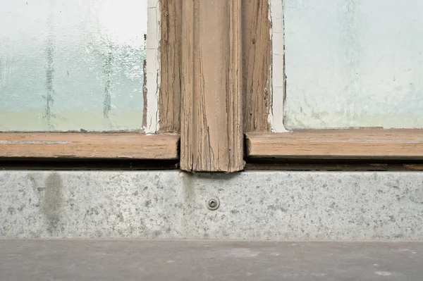 Worn window frame — Stock Photo, Image