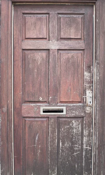 Una porta di legno — Foto Stock