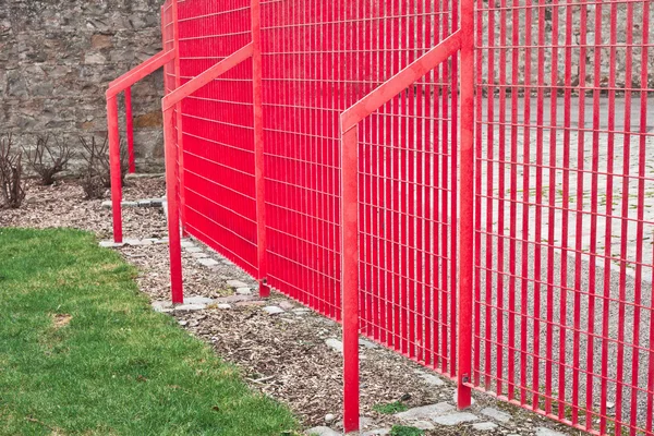 A Red fence — Stock Photo, Image