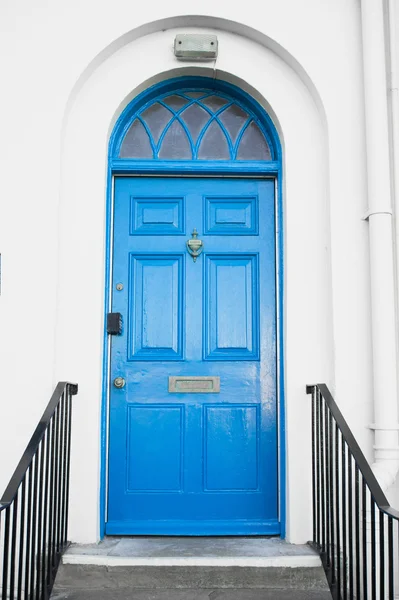 Blauer Türhintergrund — Stockfoto