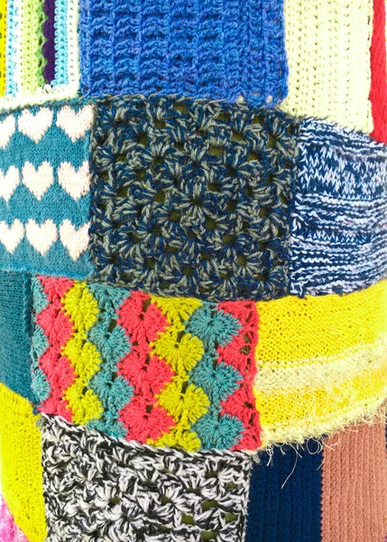 Texture laine patchwork — Photo