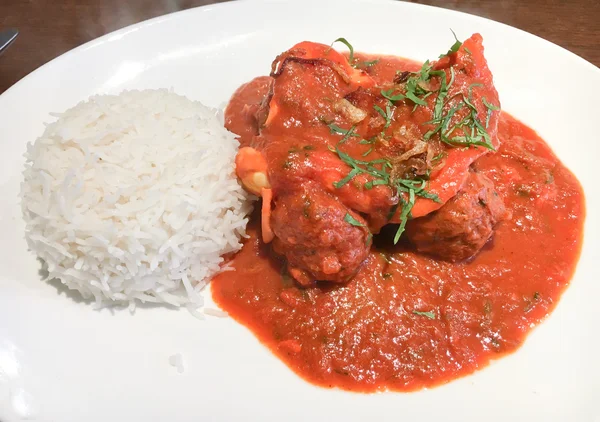 Curry on a plate Stock Photo