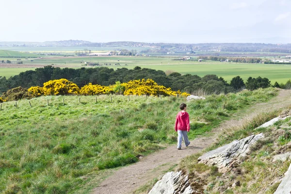 Boy walking — Stock Photo, Image