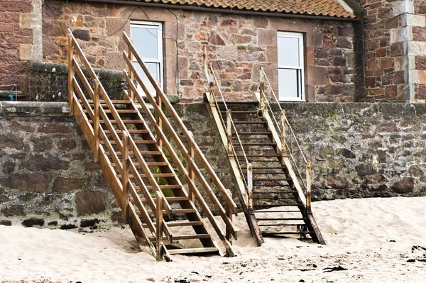 Stappen naar strand — Stockfoto