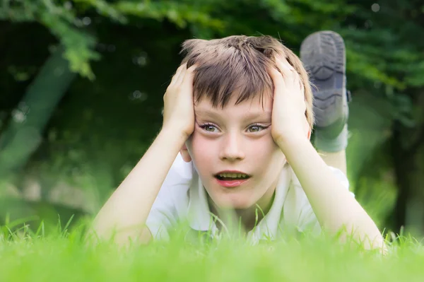 Child on the grass — Stock Photo, Image