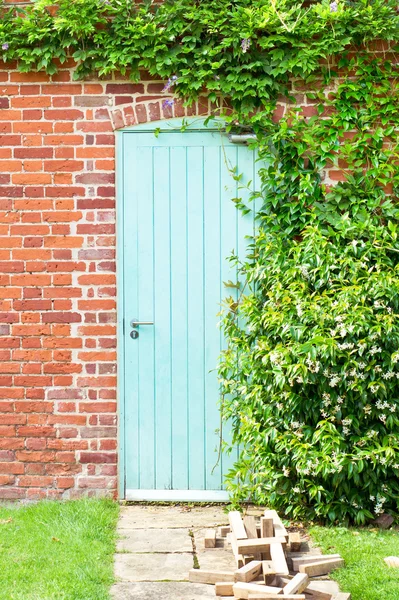 Blaue Tür — Stockfoto