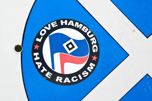 Anti-racism sticker — Stock Photo, Image