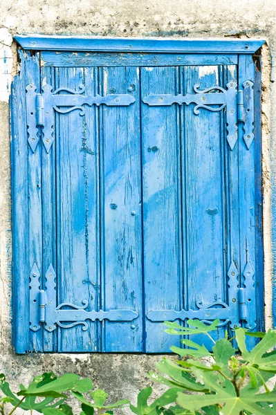 Blue shutters — Stock Photo, Image