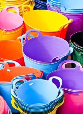 Colorful tubs clipart