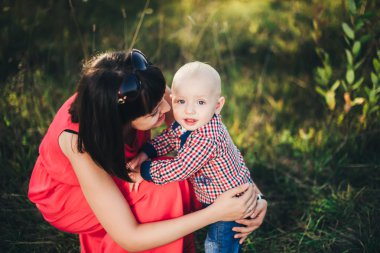 Anne bebek oğlu sonbahar Park ile