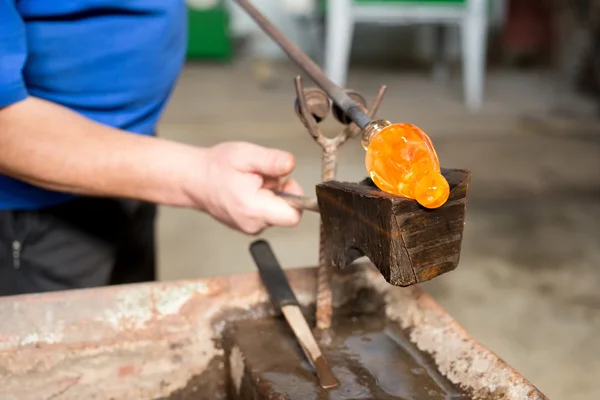 Handmade figures of melted glass — Stock Photo, Image