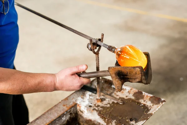 Handmade figures of melted glass — Stock Photo, Image