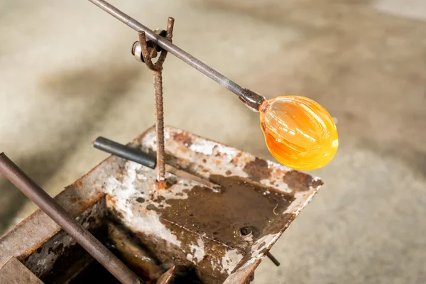 Handmade figures of melted glass — Stock Photo, Image