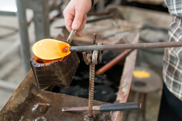 Handmade figures of melted glass — Stock Photo, Image