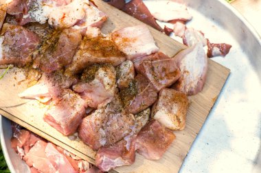 Barbekü et şiş hazırlanması