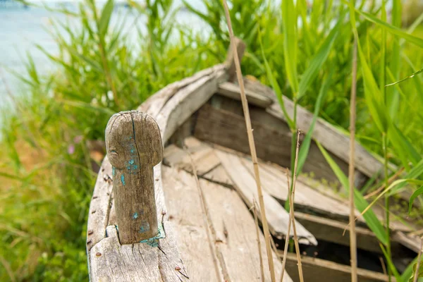 Old wooden boat - detail — Stock Photo, Image