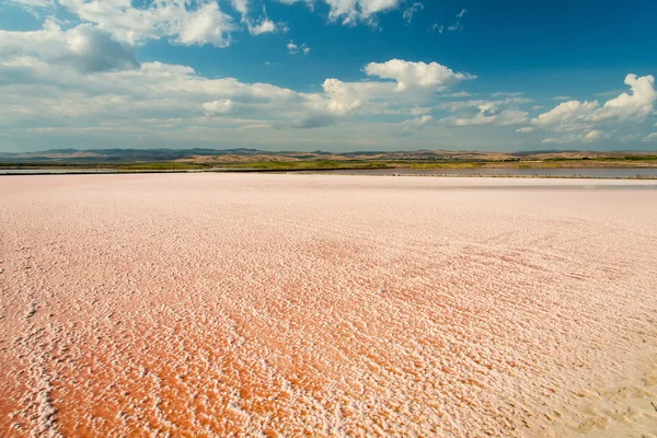 Paisagem salgada perto de Burgas, na Bulgária — Fotografia de Stock