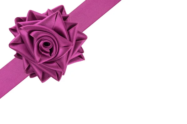 Wstążki wiązanej jako róża — Zdjęcie stockowe