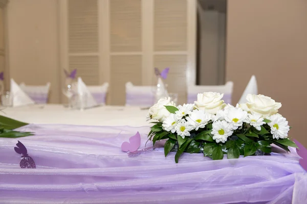 Conjunto de mesa para uma festa de evento ou casamento — Fotografia de Stock