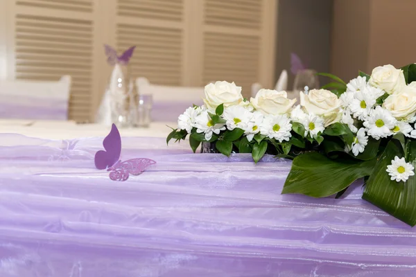 Conjunto de mesa para uma festa de evento ou casamento — Fotografia de Stock