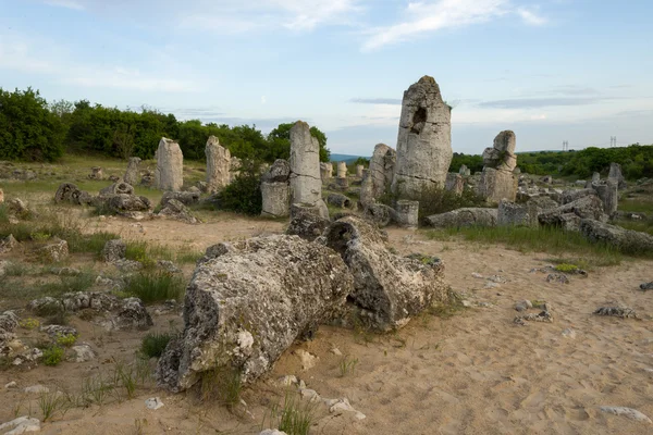 Pobiti kamani - phenomenon rock formations in Bulgaria near Varna — Stock Photo, Image