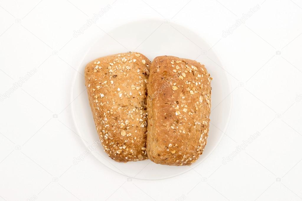 Bread on a plate