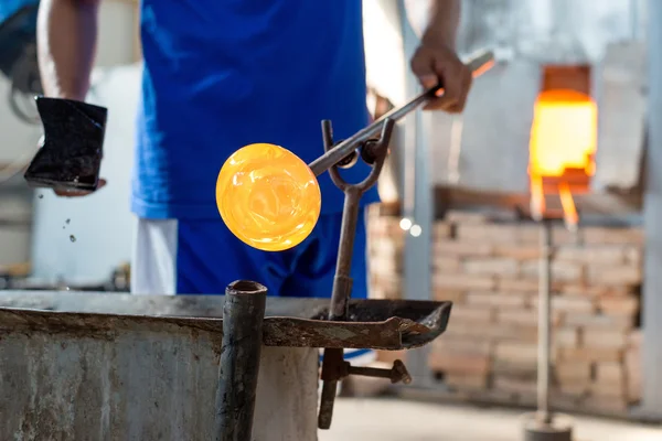 Handmade figures of melted glass — Stock Photo, Image