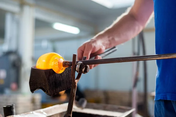 Handmade figures of melted glass — Stock Photo, Image