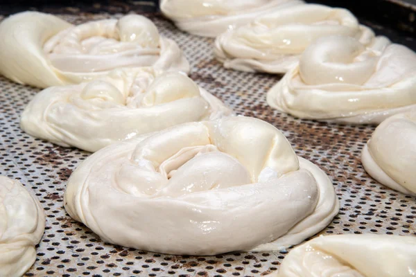 Preparación de bocadillos de panadería —  Fotos de Stock