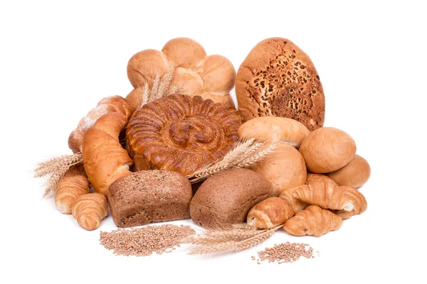 Natürmort ekmek farklı türde — Stok fotoğraf