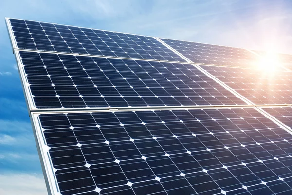 Photovoltaic panels - alternative electricity source — Stock Photo, Image