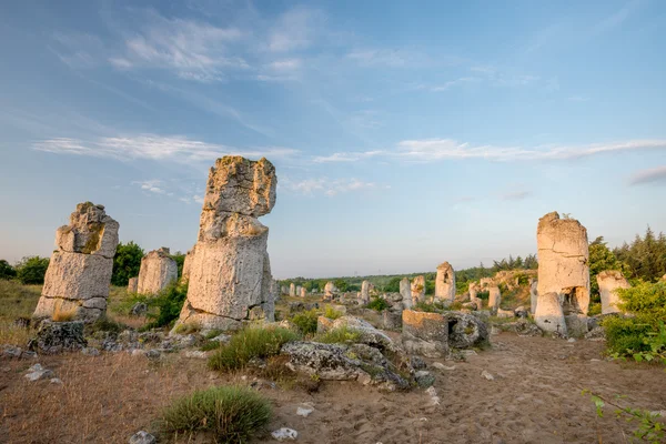 Pobiti kamani - phenomenon rock formations in Bulgaria near Varna — Stock Photo, Image