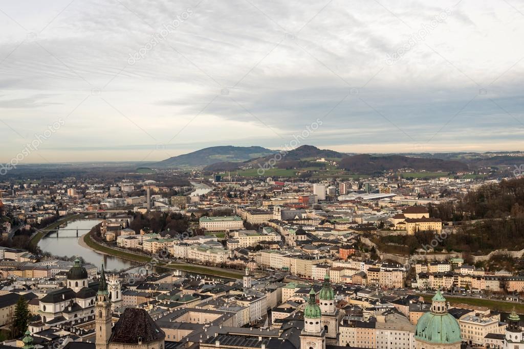 view of Salzburg from the Hohensalzburg