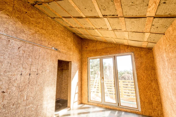 Marco de madera de una casa nueva en construcción —  Fotos de Stock