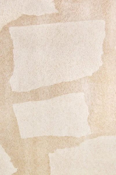 White Plastic Foam Sheet Pieces Cardboard Background Closeup Torn Foam — Stock Photo, Image
