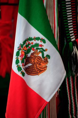 Mexican Flags close up