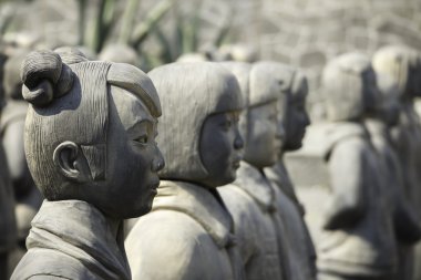 Pişmiş toprak kızları Diego Rivera Anahuacalli Müzesi 1