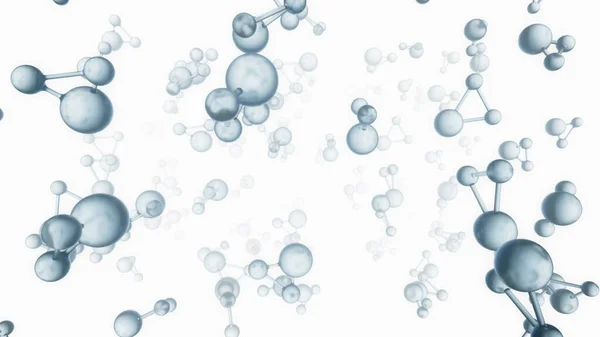 Molecola Atomo Acqua Scienza Medicina Illustrazione — Foto Stock