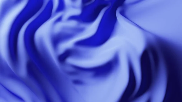 Blue Wave Fabric Surface Abstract Soft Background Seamless Loop Render — Stock Photo, Image