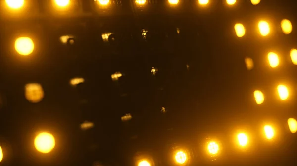 Flashing wall lights. Flashing lights Lanterns for clubs and discos. Matrix beam headlights. Nightclub halogen lamp. 3d illustration