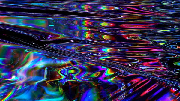 Neşeli renkli sıvı animasyonu. Akışkan gradyan videosu. Rastgele dalgalı dokular. Psikedelik animasyon soyut kıvrımlı şekiller. Moda renk dinamiği. Canlı fütüristik tasarım. 3d illüstrasyon