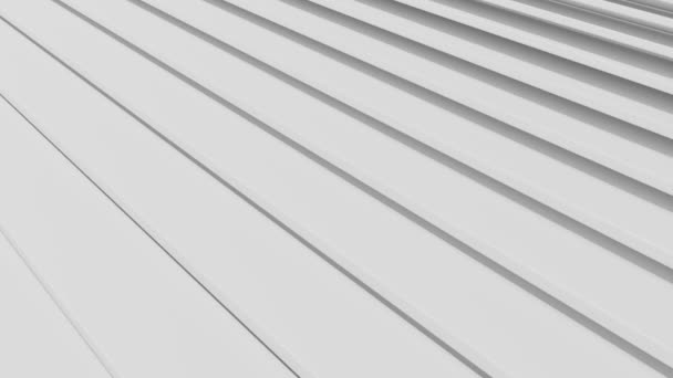 可動階段の抽象的なデザイン。白い最小限の建築的背景。シームレスなループの3Dアニメーション — ストック動画