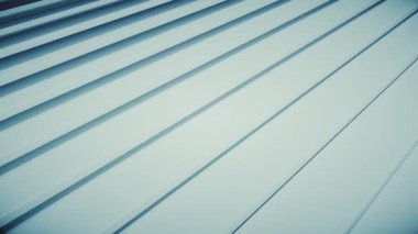 Hareket merdivenlerinin soyut tasarımı. Beyaz, minimal mimari arka plan. Kusursuz bir döngünün 3d animasyonu