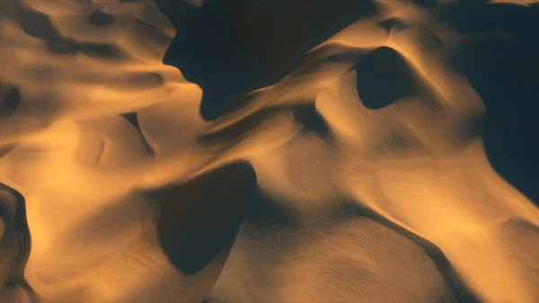 Flight Endless Hot Desert Dunes Sandy Mountains Illustration — Stock Photo, Image