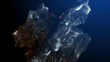 Soyut arkaplan. Dönen milyonlarca parçacık. Parçacık bulutu asbrakt animasyonu. 3d hazırlayıcı